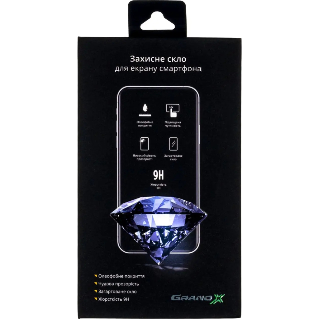 Скло захисне Grand-X Samsung Galaxy A14 SM-A145 black (GXSGA145FCB)