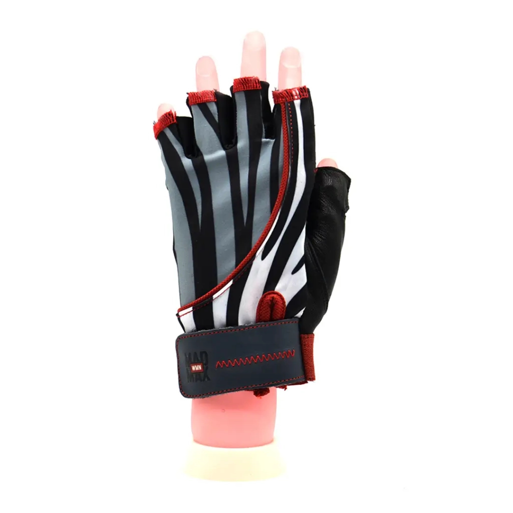 Рукавички для фітнесу MadMax MFG-911 Nine-eleven Zebra BW Zebra M (MFG-911-ZEB_M)