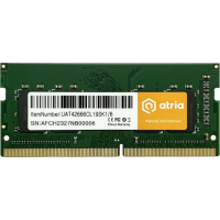 Модуль пам'яті для ноутбука SoDIMM DDR4 8GB 2666 MHz ATRIA (UAT42666CL19SK1/8)