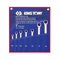 KING TONY wrench combined with ratchet 7 pcs., 10-19 mm (12107MRN)