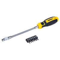 Set of screwdrivers Sigma Mega with a flexible shaft + bits 6 pcs CrV (4009721)