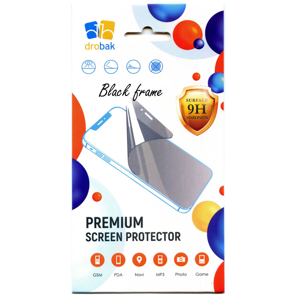 Скло захисне Drobak Xiaomi Redmi Note 13 Pro (Black) (171702)