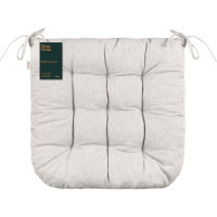 ARDESTO Oliver chair cushion, 40x40 cm, 100% cotton, material: 50% holof, 50% PP, light gray (ART02OL)