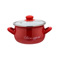 Interos enamel pot Bon Appetit 2.1 l red (IT-2234С-16)