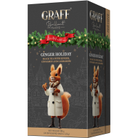 Graff Ginger Holiday Black tea with ginger, cinnamon and cardamom 20 sachets of 1.8 g (4820279611433)