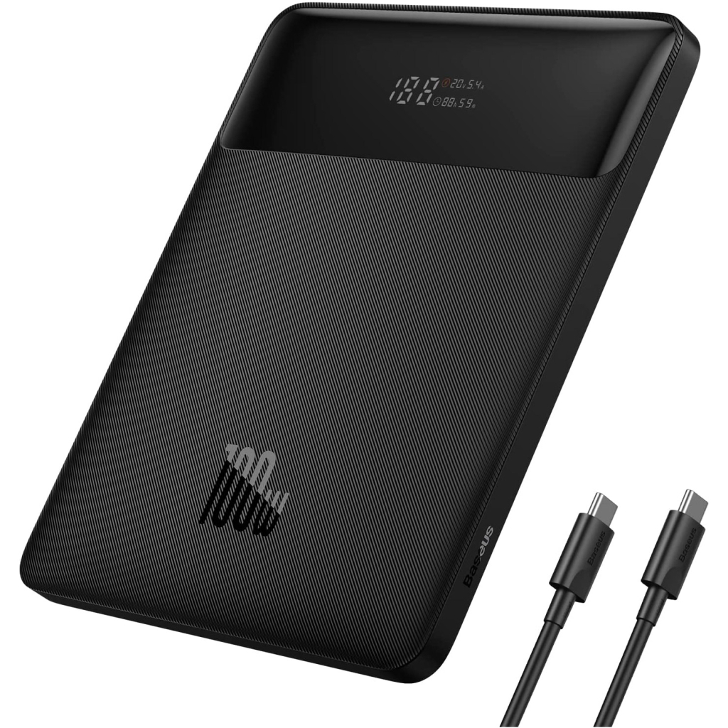 Повербанк Baseus Blade Digital Display 20000mAh PD/100W, Black (PPDGL-01, PPBLD100-S) (PPBL000201)