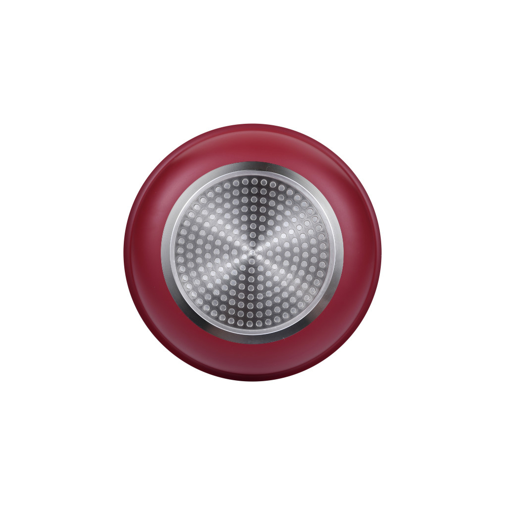 Набір сковорідок Bergner Click & cook, зі знімною ручкою, 22/26 см, червоний (BG-31605-RD)