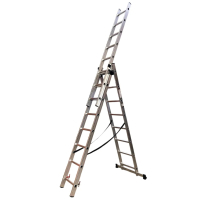 Ladder GTM 3-section, folding, 3*8xh. 2.18-4.88m (KME308)