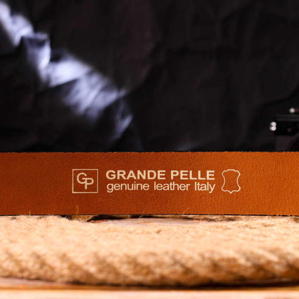 Ремінь Grande Pelle З натуральної шкіри Рудий (21473)