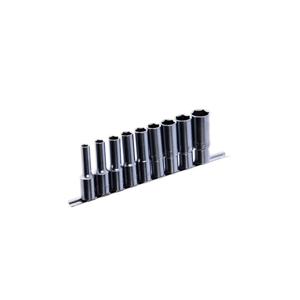 Набір головок Toptul довгих на планці 12-гр. 1/2" 9шт. 8-22мм (GAAQ1605U-12)