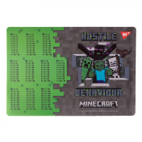 Table mat Yes A3 Minecraft Heroes with hints multiplication table (492249)