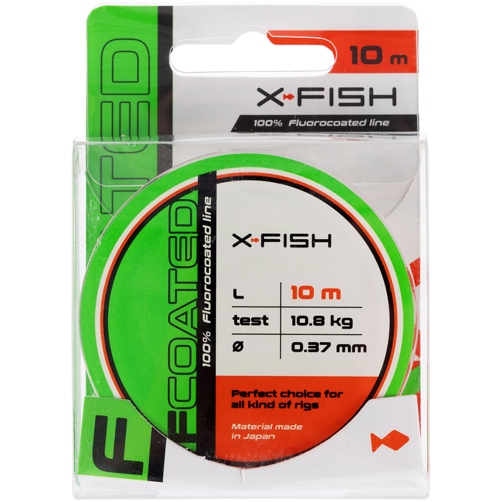 Флюорокарбон X-Fish FCoated 10m 0.37mm 10.8kg (1917.01.31)
