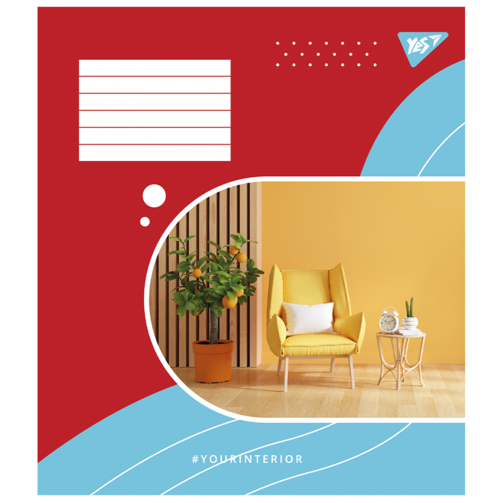 Зошит Yes Your interior А5 96 аркушів клітинка (767173) Зошит Yes Your interior А5 96 аркушів клітинка (767173)