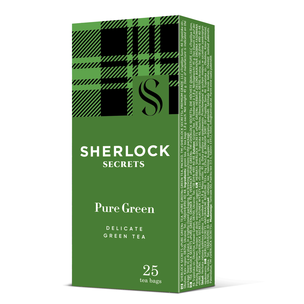 Чай Sherlock Secrets Pure Green зелений 25х1.8 г (shs.02340)