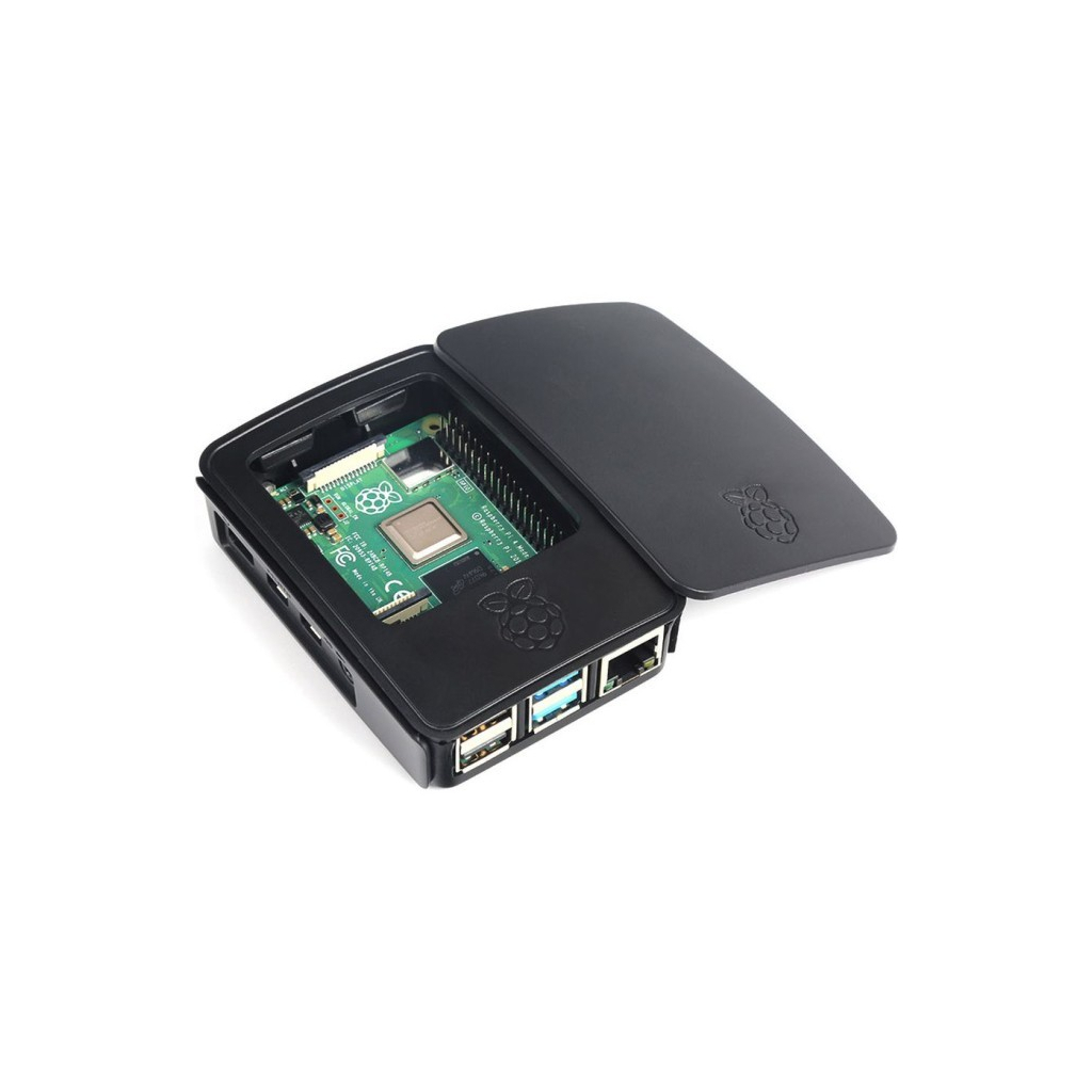 Корпус для Мікро ПК Raspberry Pi for 4B Grey-Black (SC0230)