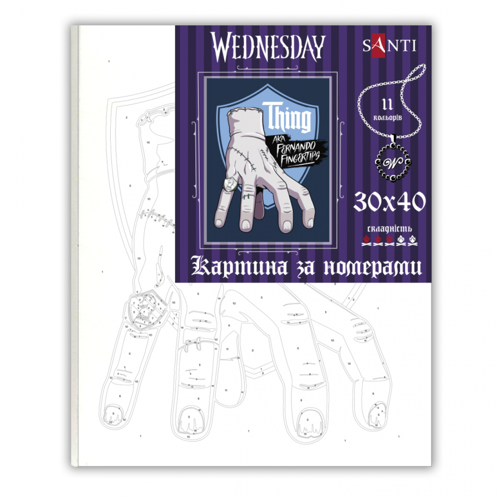 Картина по номерам Santi Wednesday Thing Hand 30х40см (955040) Картина по номерам Santi Wednesday Thing Hand 30х40см (955040)