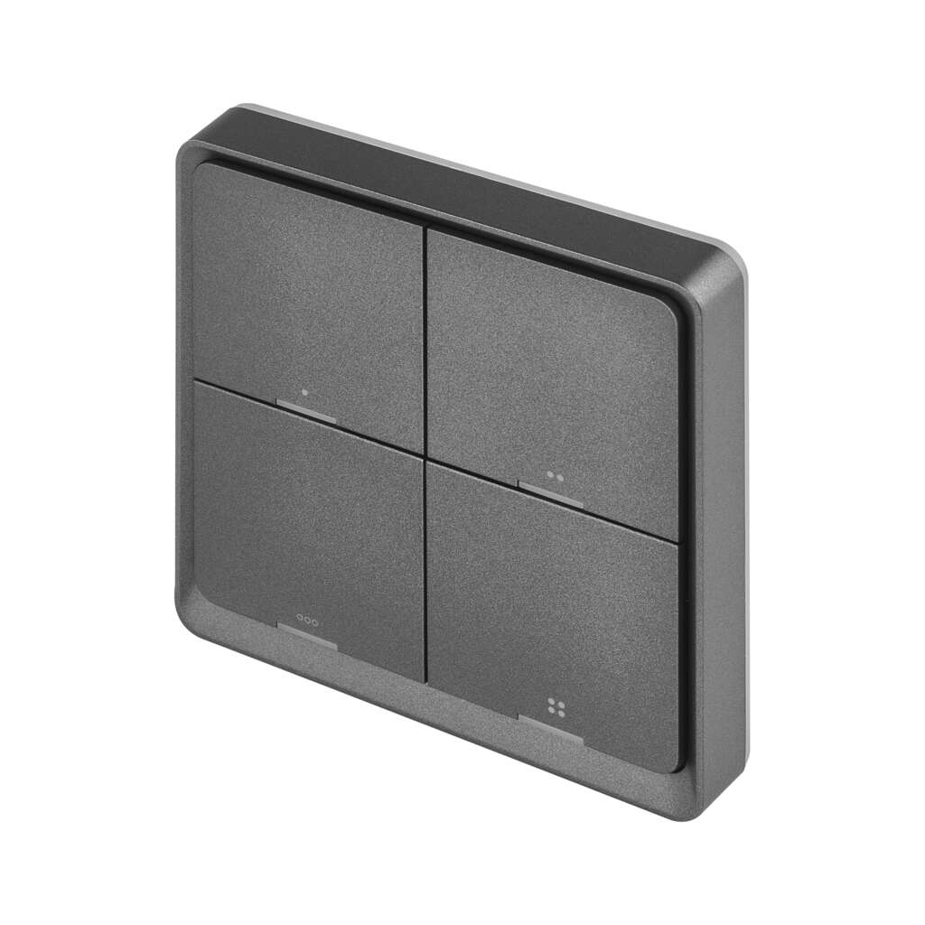 Розумний вимикач EMOS H5016 4 buttons ZigBee 3.0 Black (H5016) Розумний вимикач EMOS H5016 4 buttons ZigBee 3.0 Black (H5016)