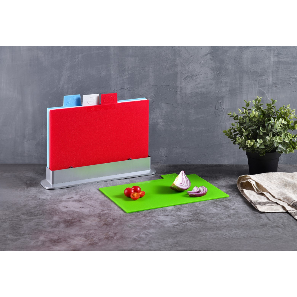 Дошка для нарізання Bergner Colors, Набір 5 предметів (BG-39951-MT) Дошка для нарізання Bergner Colors, Набір 5 предметів (BG-39951-MT)