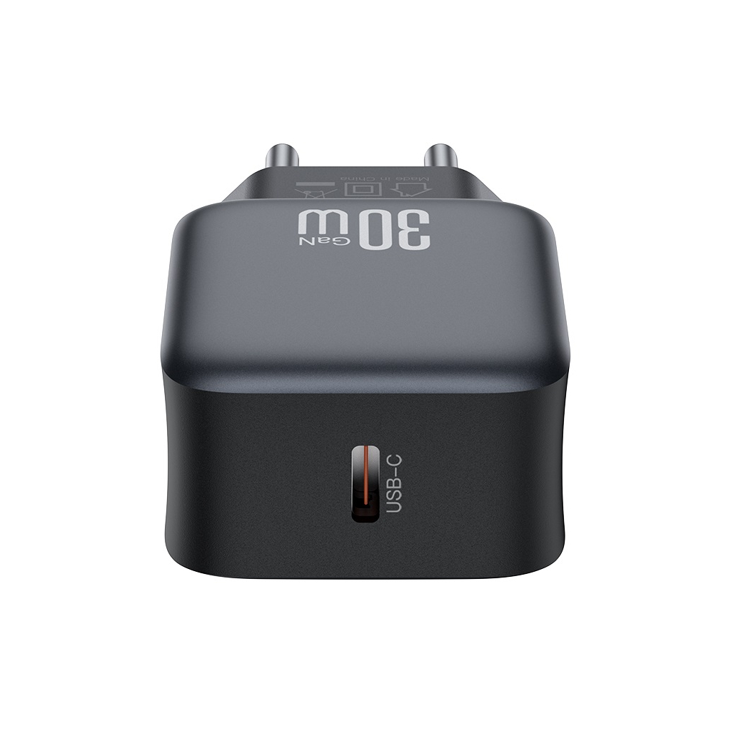 Зарядний пристрій XO USB-C PD30W black (L155_Black) Зарядний пристрій XO USB-C PD30W black (L155_Black)