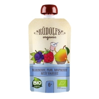 Rudolfs baby puree Rudolfs puree pouch Fruits with yogurt from 6 months organic (4751017942130)