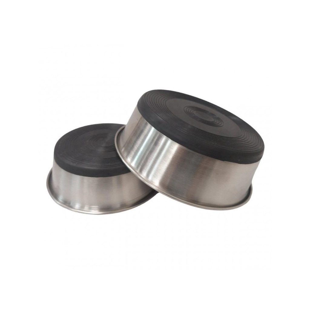 Посуд для собак Swastik Industries Миска металева на гумовій основі (0,50 мм) 13 см (2700000022160)