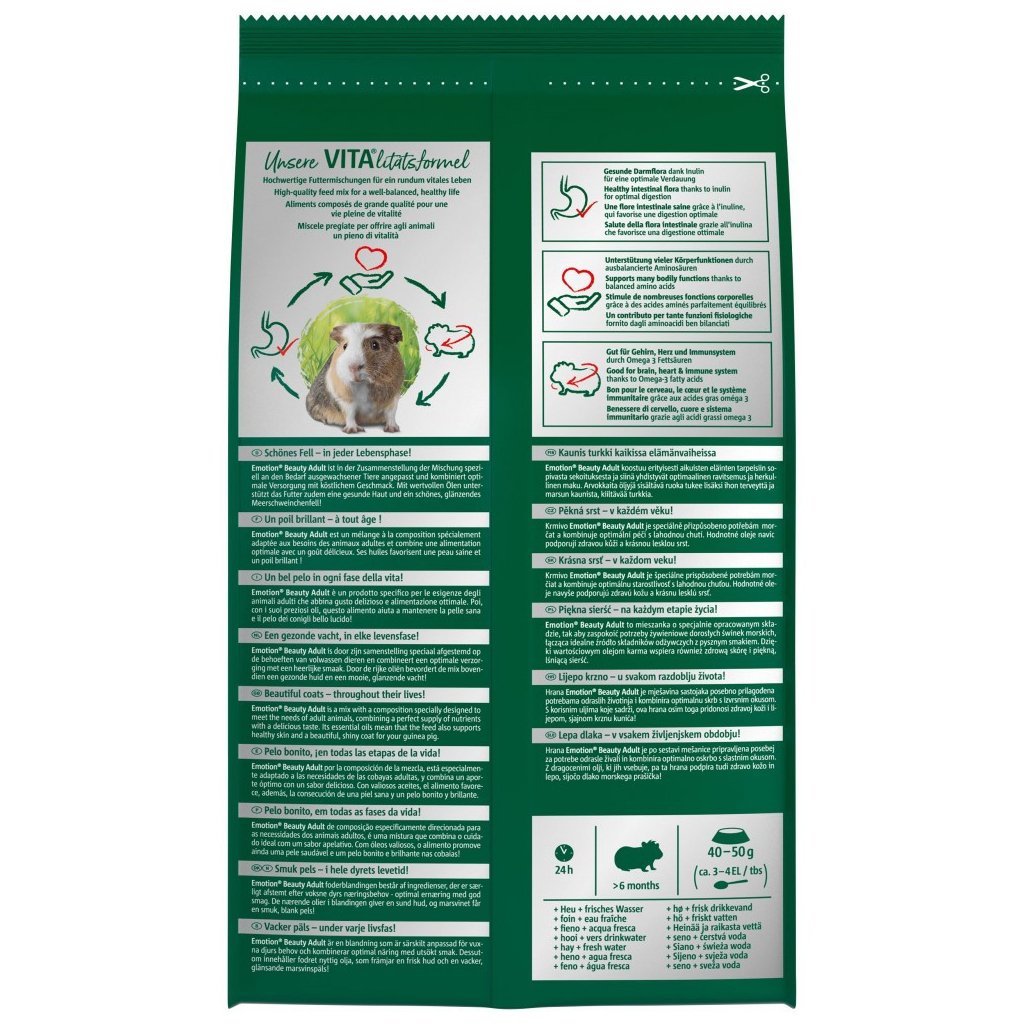 Корм для гризунів Vitakraft Emotion для декоративних гризунів та морських свинок 600 г (4008239337535)