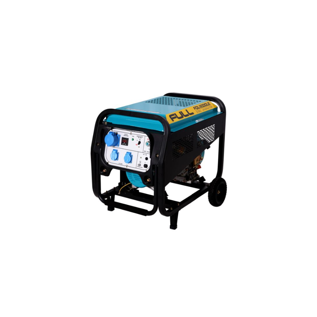 Генератор FULL дизельний FDL9000LE, 230V, 50Hz, 6.8kW, 12,5 л, 2л/год, ручний/електростартер (без АКБ) (FDL9000LE)