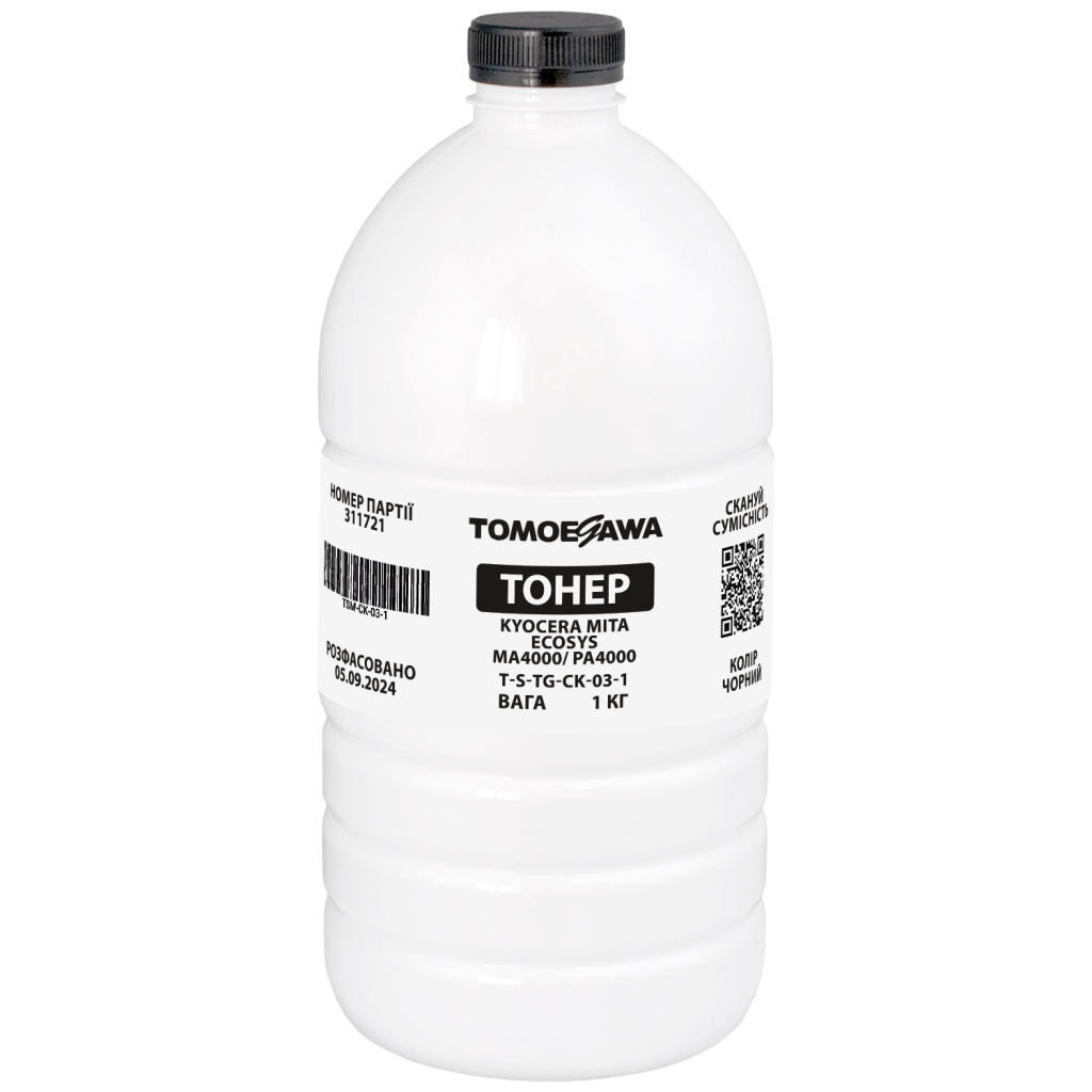 Тонер Kyocera Mita Ecosys MA4000/PA4000, 1 кг Tomoegawa (TSM-CK-03-1)
