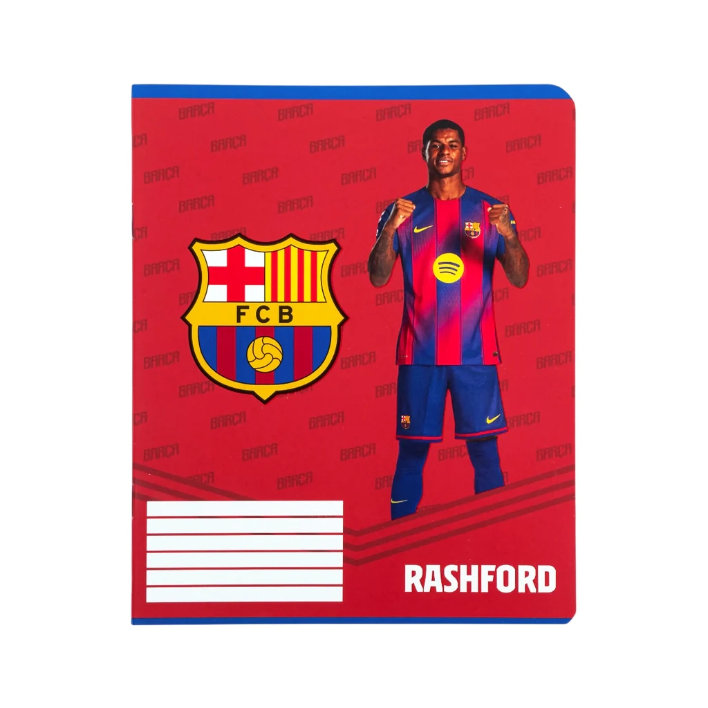 Зошит Kite FC Barcelona, 12 аркушів, клітинка (BC26-232)