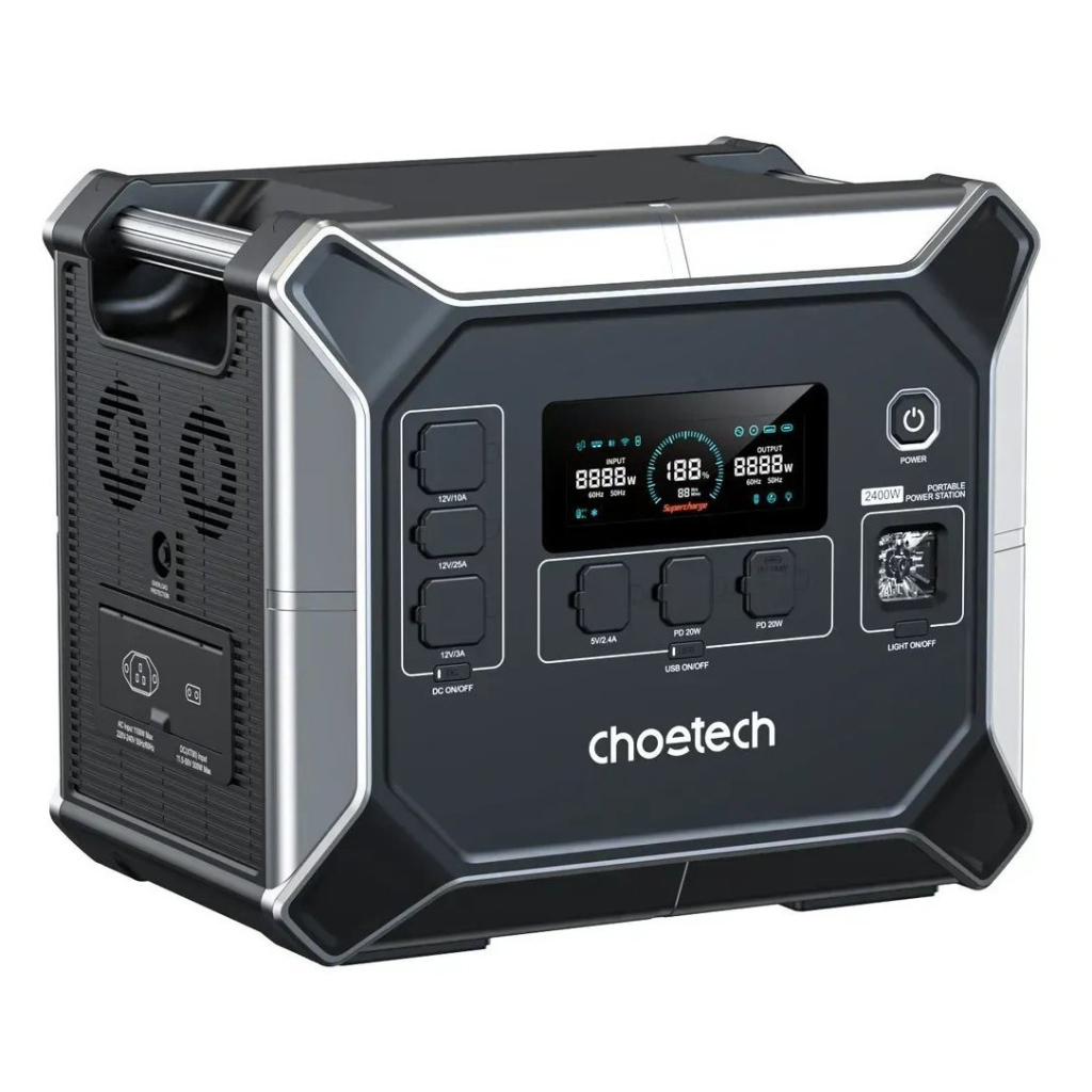 Зарядна станція Choetech BS067 2400W 2048Wh (BS067)