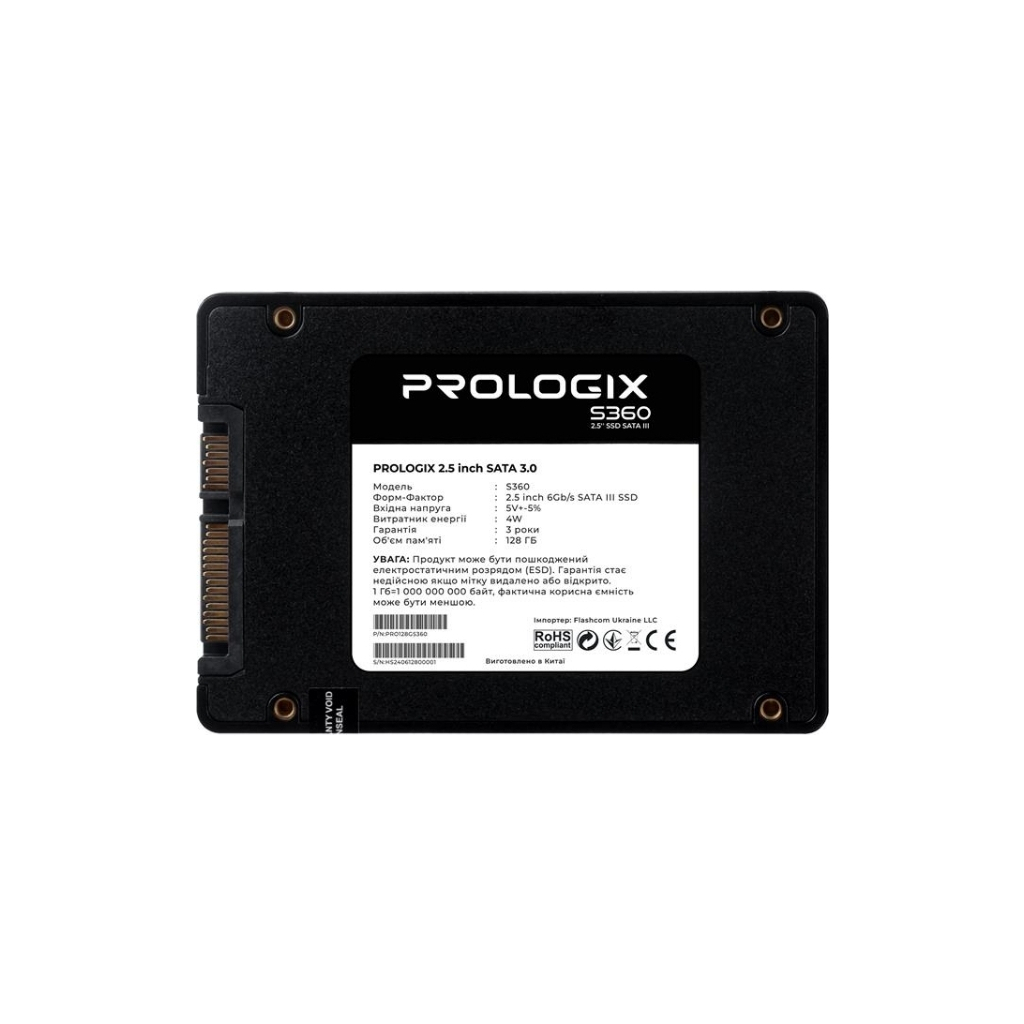 Накопичувач SSD 2.5" 128GB S360 Prologix (PRO128GS360)