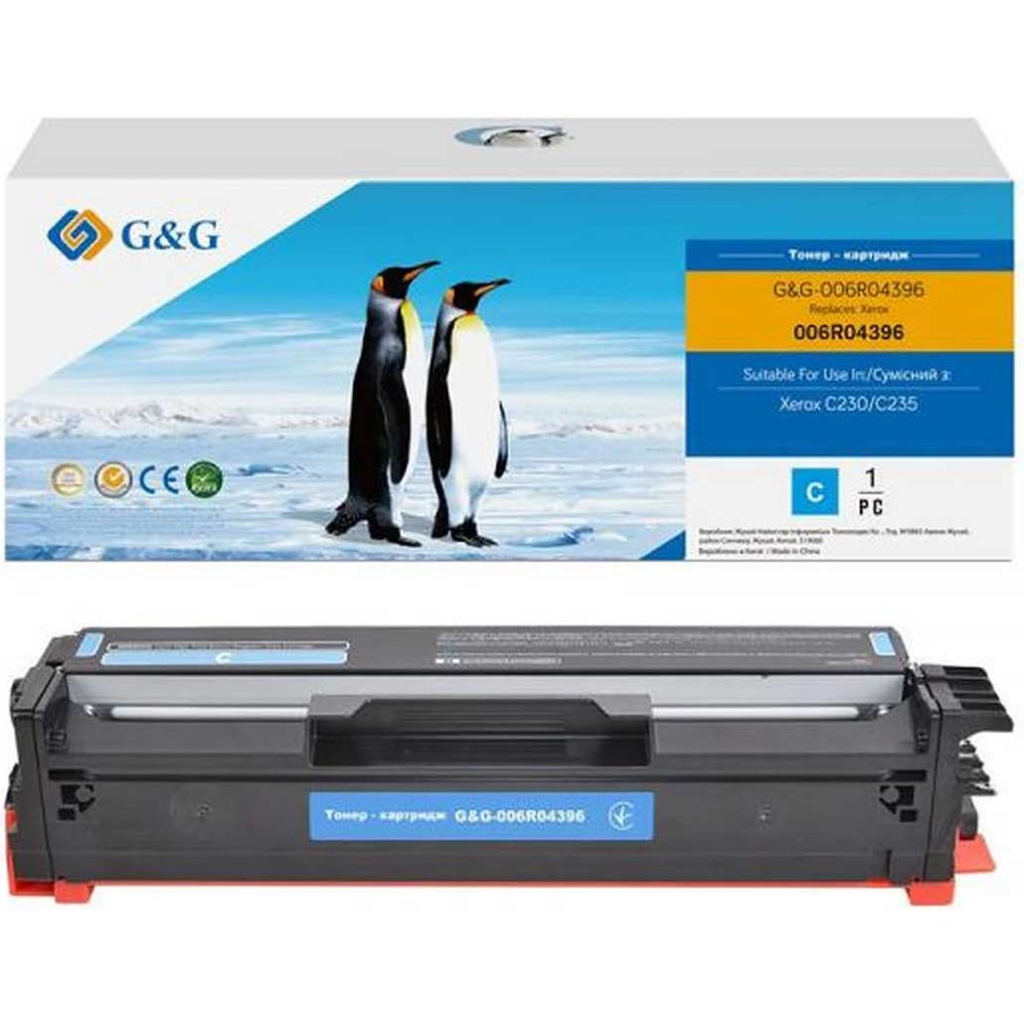 Картридж G&G Xerox C230/C235 Cyan 2.5K (G&G-006R04396)