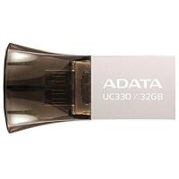 USB флеш накопичувач ADATA 32GB UC330 Black USB 2.0 OTG (AUC330-32G-RBK)