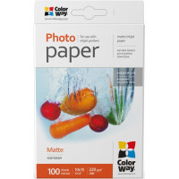 Фотопапір ColorWay 10x15, 220г, matte, 100л (PM2201004R)