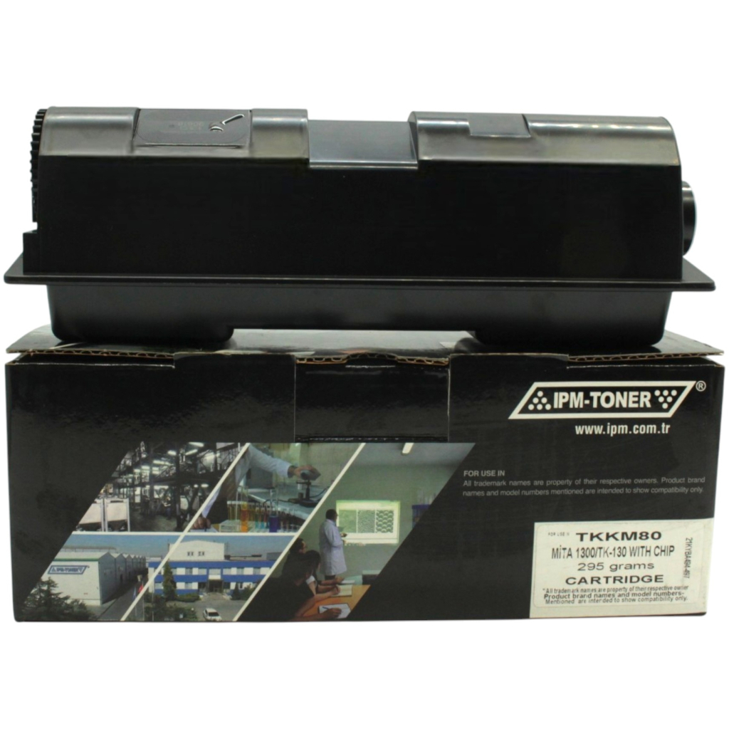 Тонер-картридж IPM Kyocera TK-130, 295г/without chip (TKKM80)