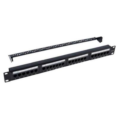 Patch panel 19" 24xRJ-45 UTP cat.5e, 1U, with cable organizer Molex (KD-PP07-UTP-C5e-24P)