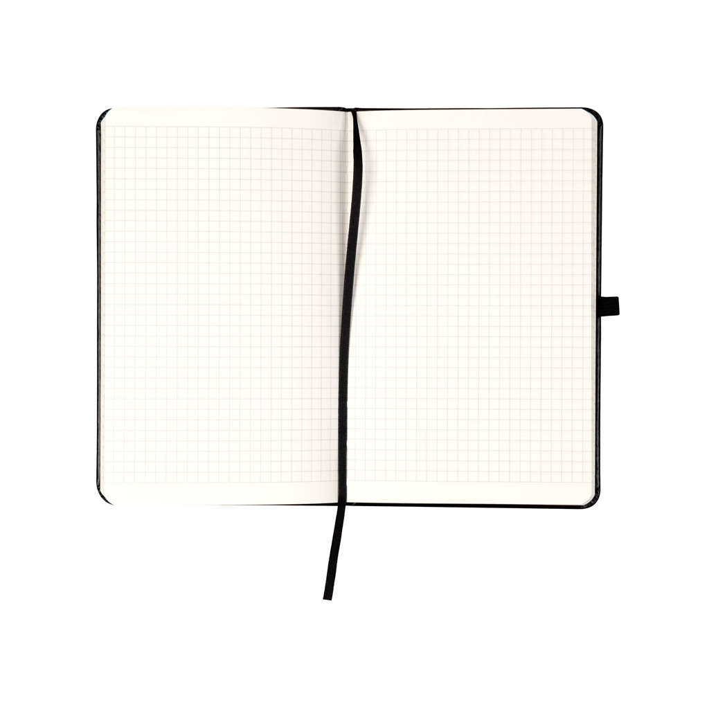 Блокнот Axent Partner Lux 125х195 мм 96 аркушів у клітинка Чорний (8202-01-A)