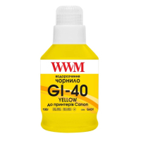 Чорнило WWM Canon GI-40 для G5040/G6040 190г Yellow (KeyLock) (G40Y)