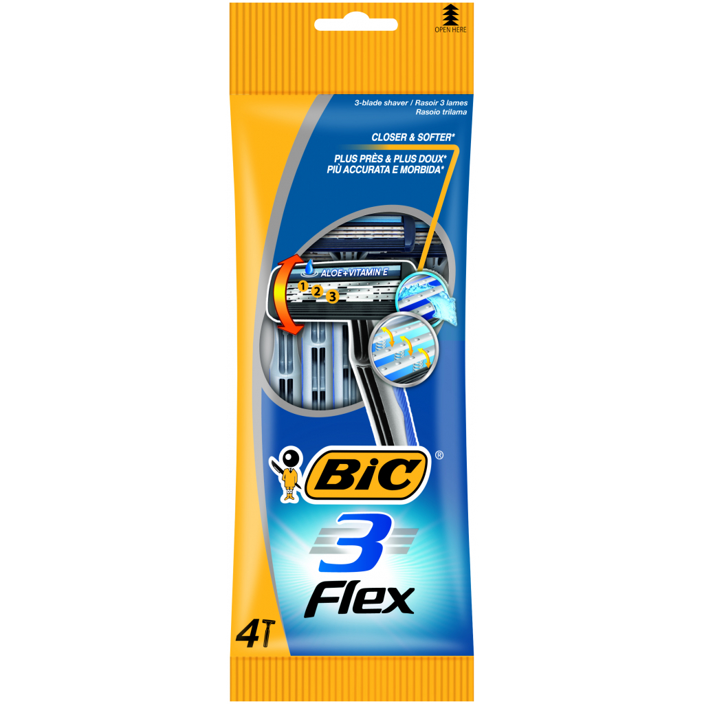 Бритва Bic Flex 3 4 шт. (3086123242524)