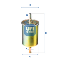 Fuel filter UFI 31.850.00