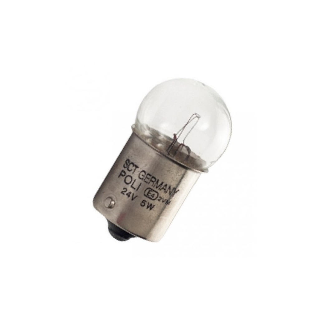 Автолампа SCT-GERMANY R5W Long Life 24V 5W BA15s (202181) Автолампа SCT-GERMANY R5W Long Life 24V 5W BA15s (202181)