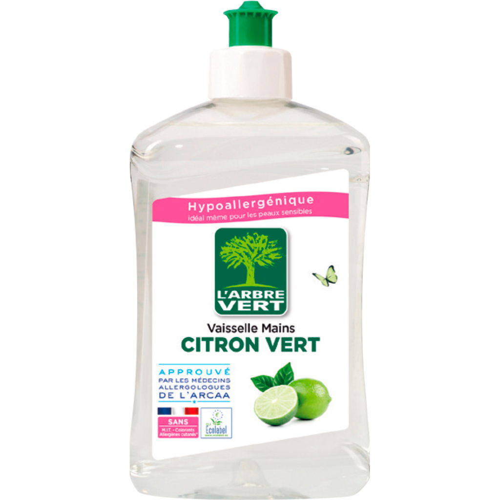 Засіб для ручного миття посуду L'Arbre Vert Лайм 500 мл (3450601016233/3450601047077)