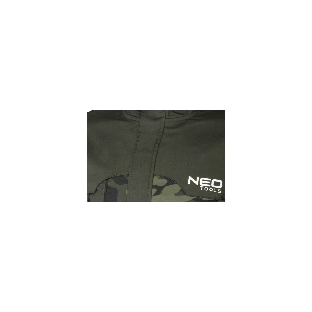 Куртка робоча Neo Tools CAMO, розмір L (52), 255 г/м2, високий комір, кишені на блис (81-211-L)