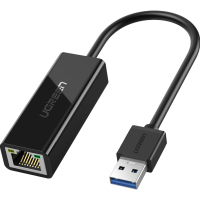 Перехідник USB 3.0 to Ethernet RJ45 1000 Mb CR111 Black Ugreen (20256)