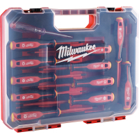 Set of Milwaukee three-sided VDE SL/PH/PZ/T screwdrivers + voltage tester, 12 pcs (4932479095)
