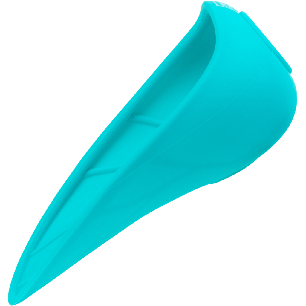 Універсальний посуд для тварин WAUDOG Silicone Поїлка-насадка на пляшку 165х90 мм блакитна (50772)