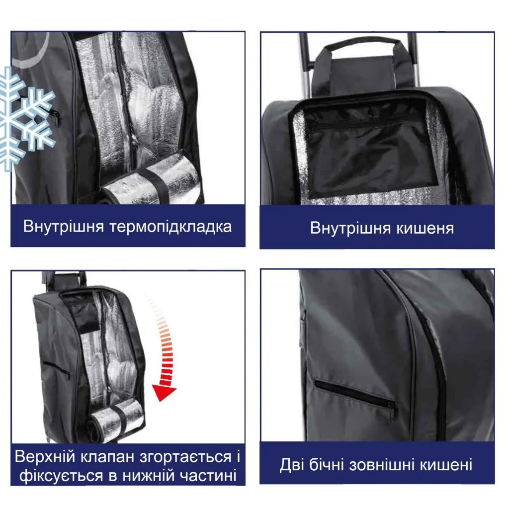 Сумка-візок Casa Si Partner Black (CS93076Y06S) (DAS302426) Сумка-візок Casa Si Partner Black (CS93076Y06S) (DAS302426)
