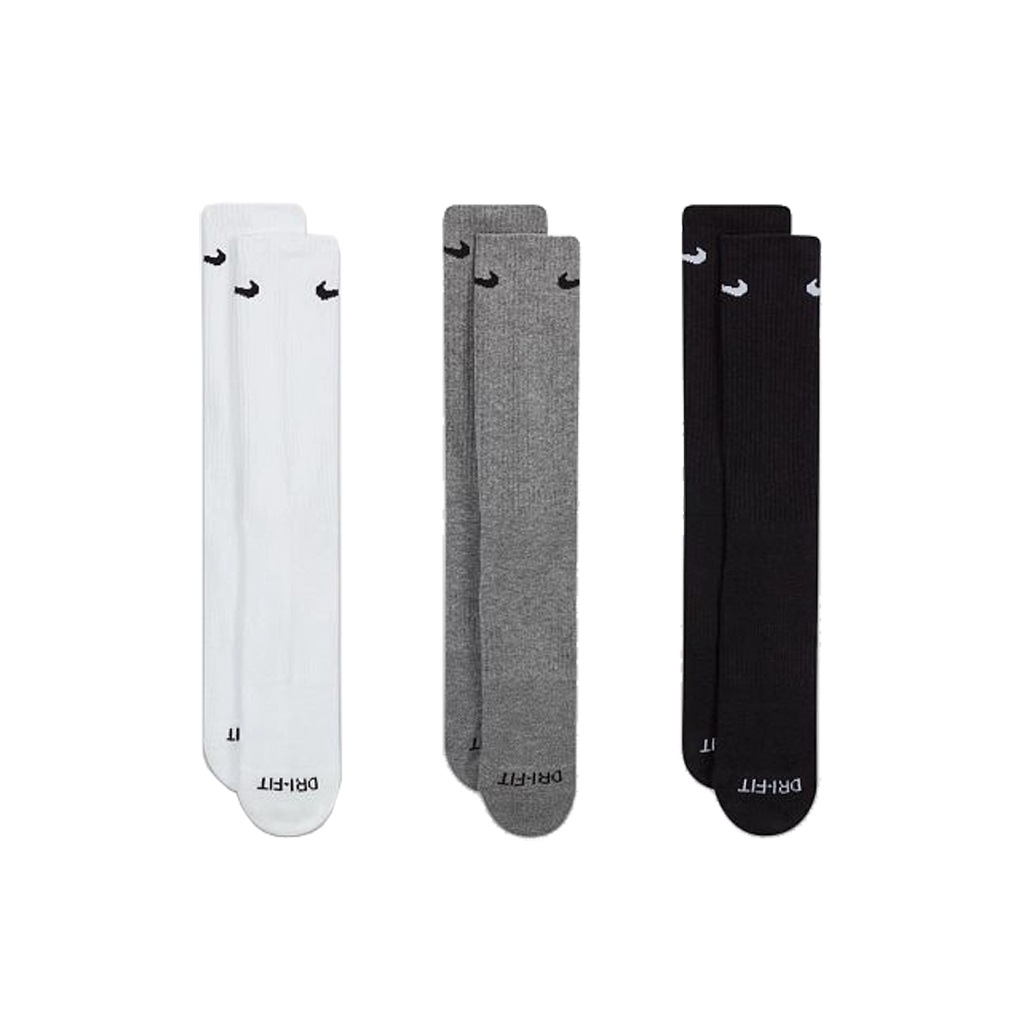 Шкарпетки Nike U NK EVERYDAY PLUS CUSH CREW SX6888-964 38-42 3 пари Білий/Чорний/Сірий (194955548233)