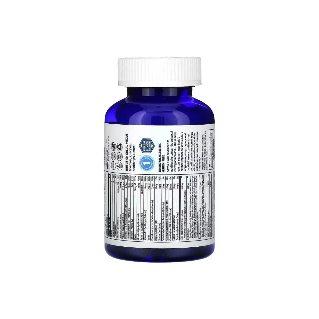 Вітамінно-мінеральний комплекс Trace Minerals Восстановление и Защита от стресса, Stress-X, 120 таблеток (TMR-00099)