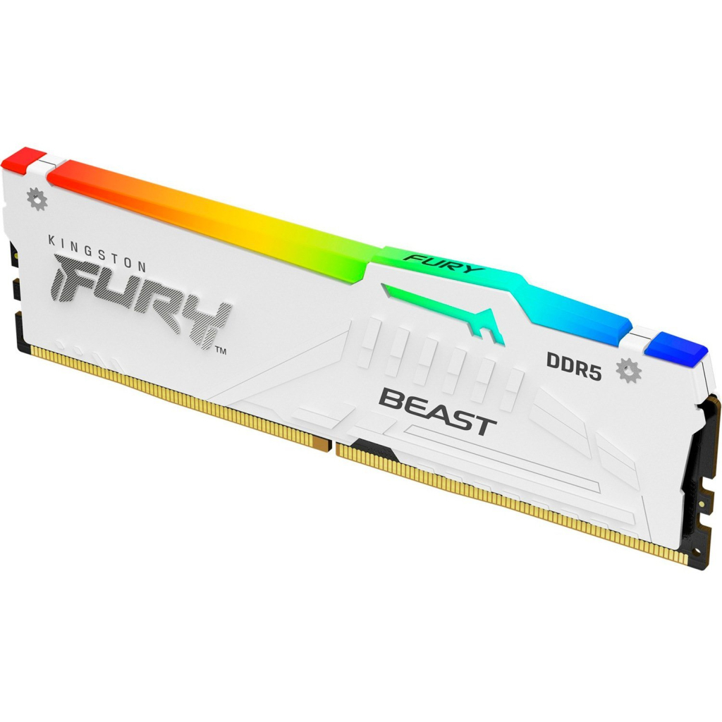 Модуль пам'яті для комп'ютера DDR5 32GB 6400 MHz Beast White RGB EXPO Kingston Fury (ex.HyperX) (KF564C32BWEA-32) Модуль пам'яті для комп'ютера DDR5 32GB 6400 MHz Beast White RGB EXPO Kingston Fury (ex.HyperX) (KF564C32BWEA-32)
